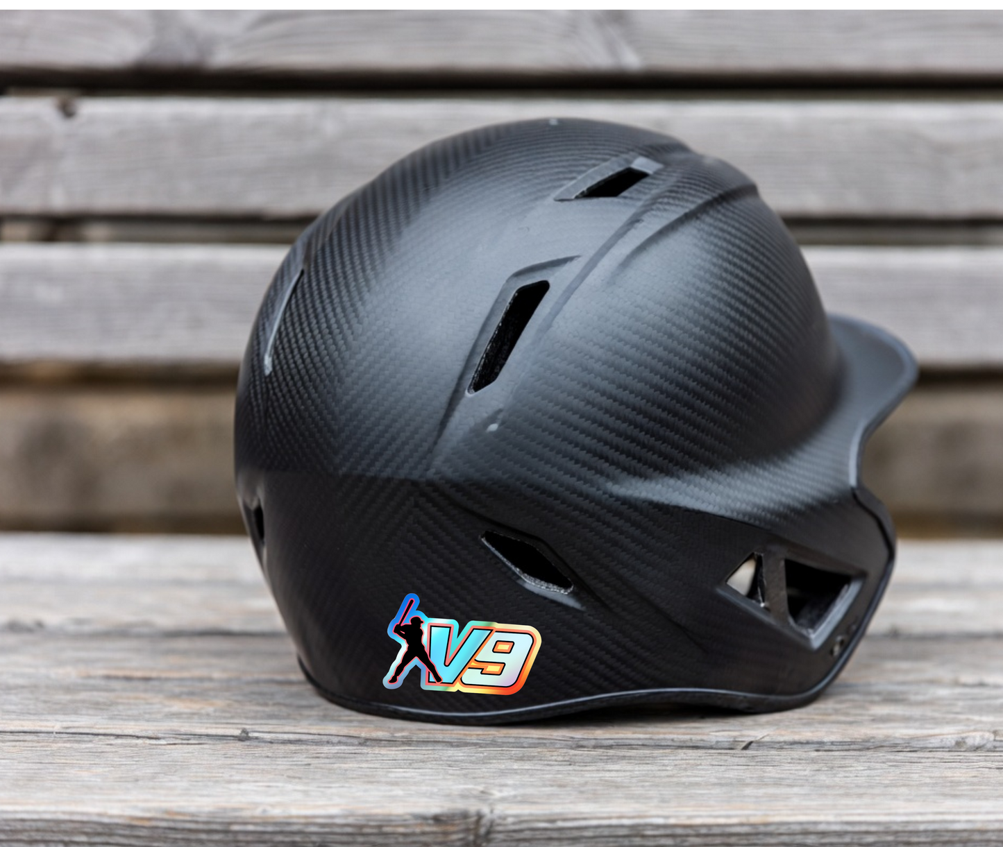 1V9 Holographic Baseball Sticker | Helmet, Bat Bag & Water Bottle Decal